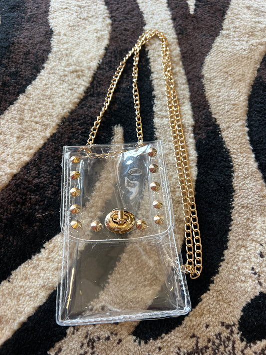 Ana Clear Crossbody Vertical Purse