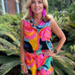 Keola Shorts | Multi Print Pink