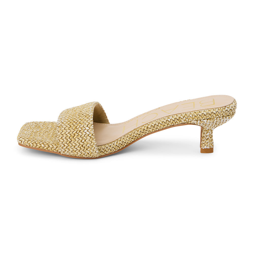 Capricorn Kitten Heel Sandal | Natural