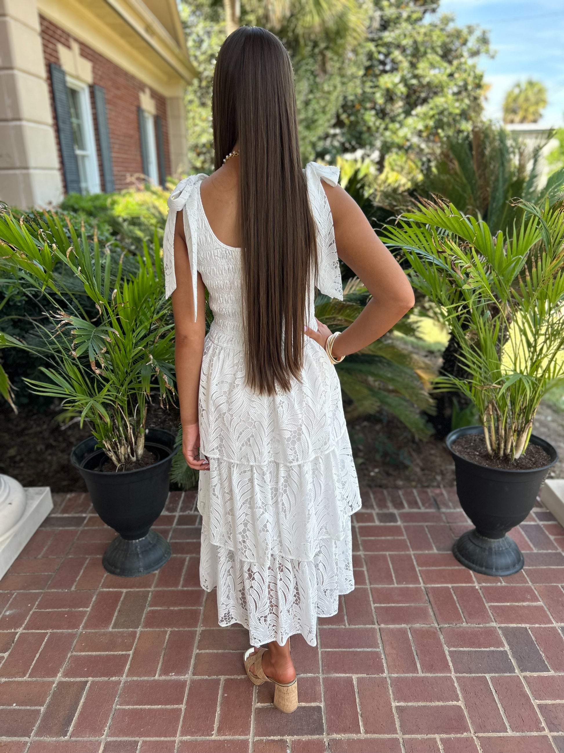 Kendell Lace Dress | White Medium Kendell Lace Dress | White Medium