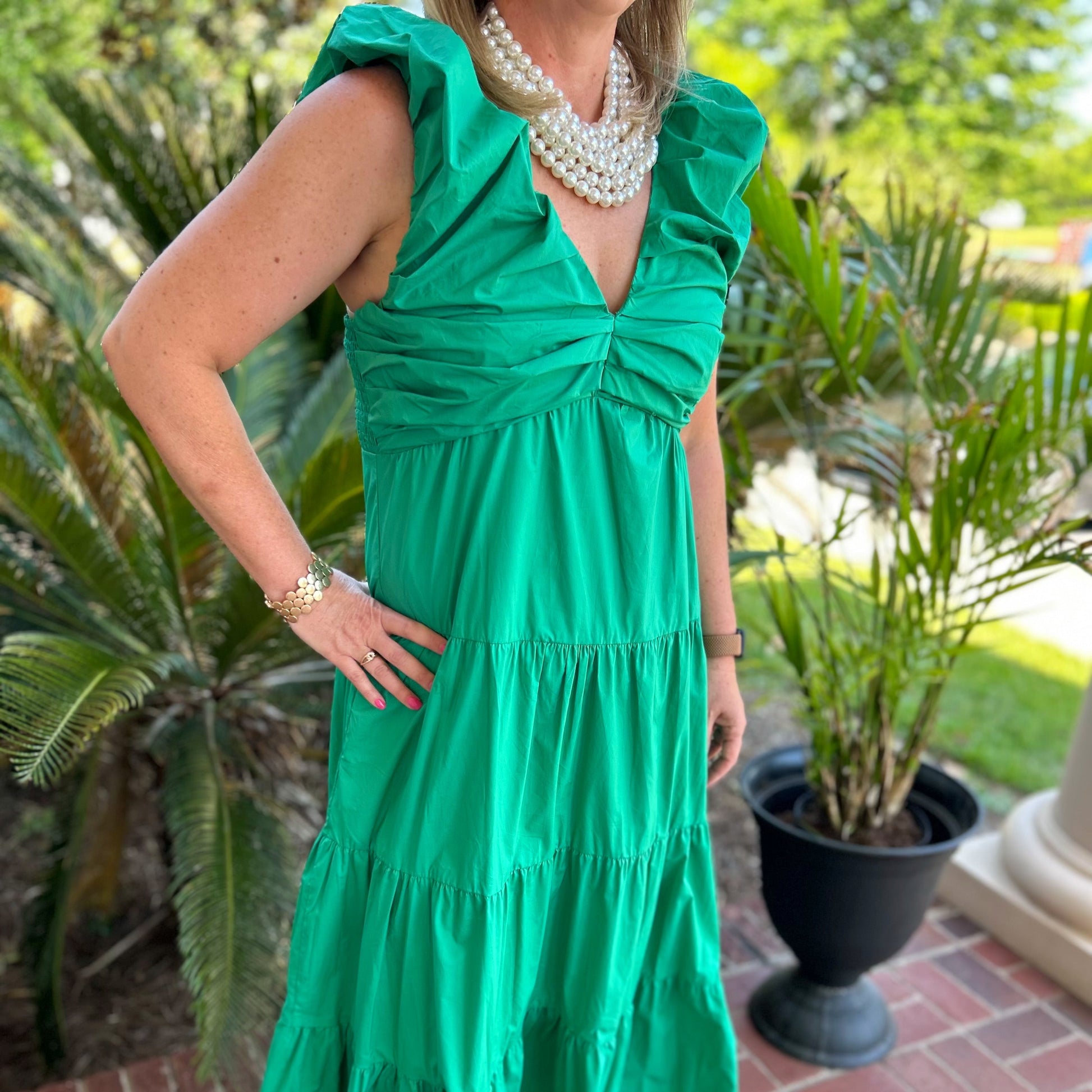 Greenlee Maxi Dress | Kelly Green Angela James Lifestyle Boutique, LLC Greenlee Maxi Dress | Kelly Green Angela James Lifestyle Boutique, LLC