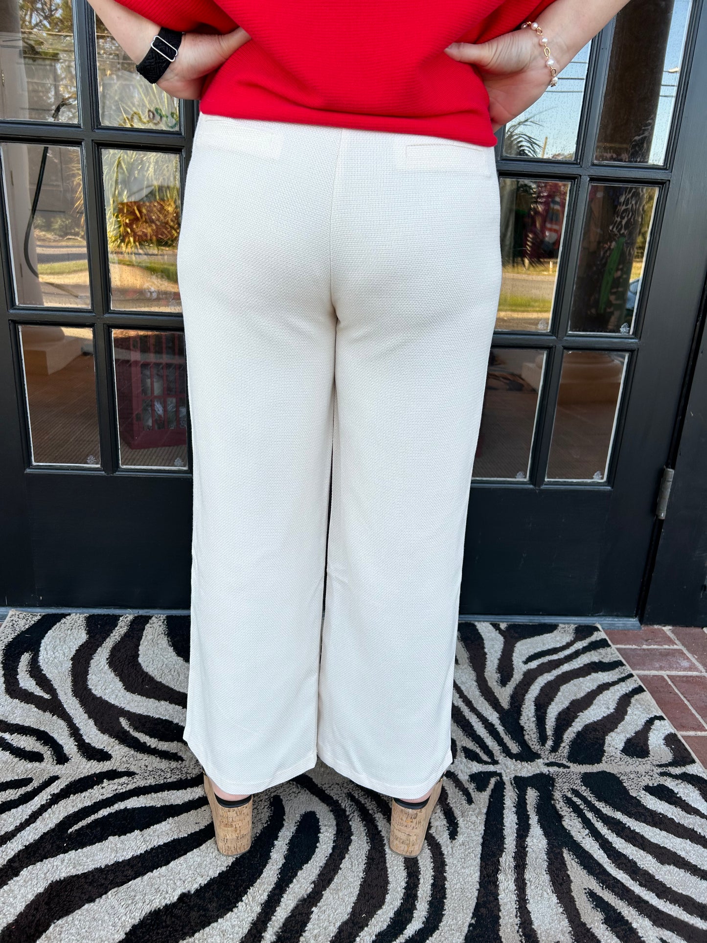 Brianna Pleated Pants | Cream