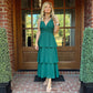 Phoebe Dress | Emerald Green