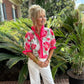 Zoie Top | Pink Floral Print