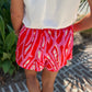 Evie Shorts | Pink and Red Multi