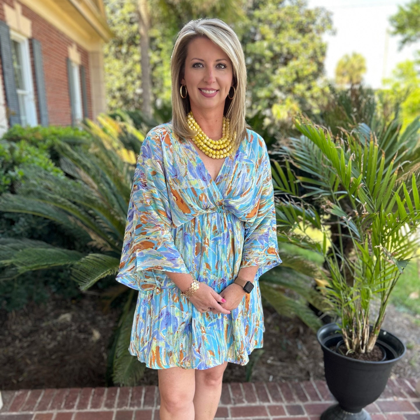 Elise Dress | Blue Print
