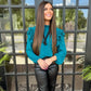Cassandra Top | Teal