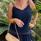 Phillina Cami Top & Skirt Set | Navy