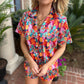 Alana Tropical Pajama Set | Pink Print