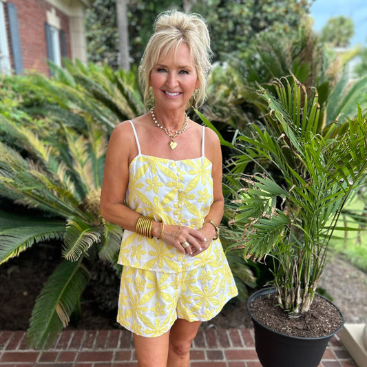 Karla Top & Short Set | Yellow