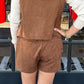 Judi Suede Shorts | Chocolate Brown