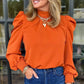 Julie Long Sleeve Top | Rust