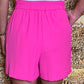 April Tailored Shorts | Hot Pink