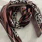 Bandana Scarf | Leopard and Diagonal Block Indi Pink