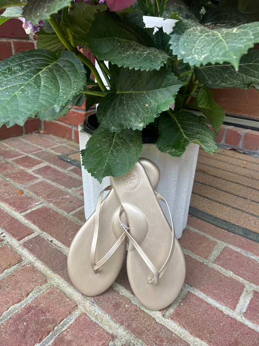 Indie Classic Thin Strap Flip Flop | Champagne