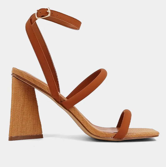 Evageline Sandal | Cognac