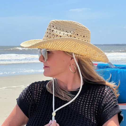 Camille Beach Hat | Light Raffia