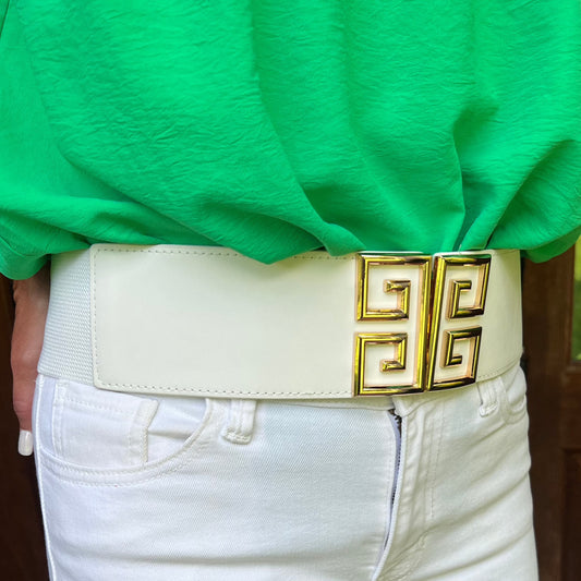 Brielle Belt | White