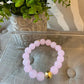 Zenzii Large Glass Bead Bracelet | Light Pink