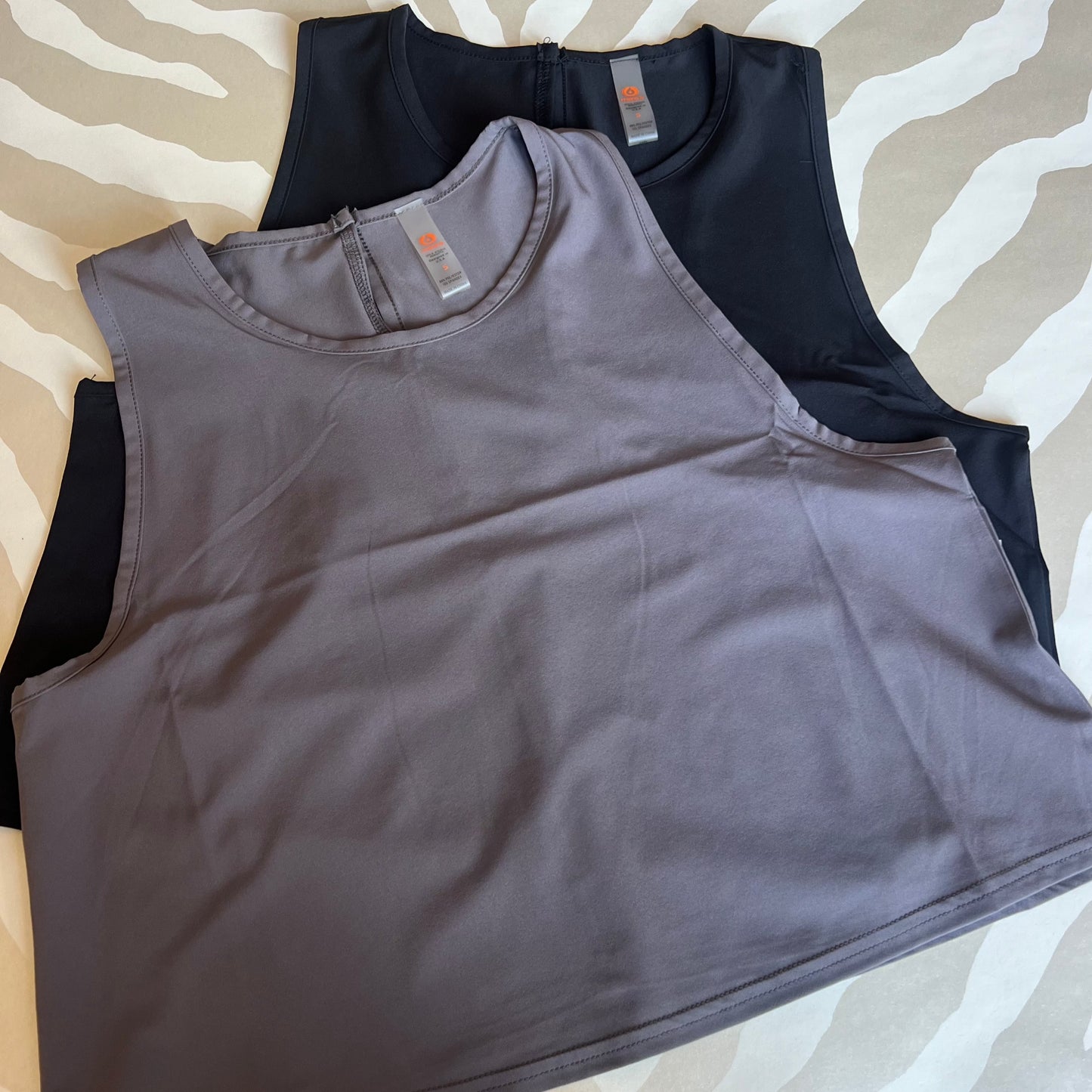 Drapey Active Tank Top | Grey