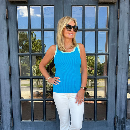 Tammi Tank Top | Ocean Blue