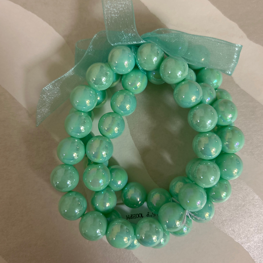 Three Row Beaded Bracelet | Mint