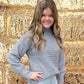 Stacey Side Split Sweater | Gray