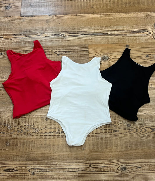 Katy Tank Bodysuit | White