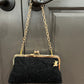 Brooklyn Gold Chain Purse | Black