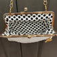 Charlotte Gold Chain Purse | White