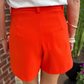 Kalani High Waisted Shorts | Tangerine