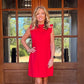 Heather Sleeveless Dress | Red