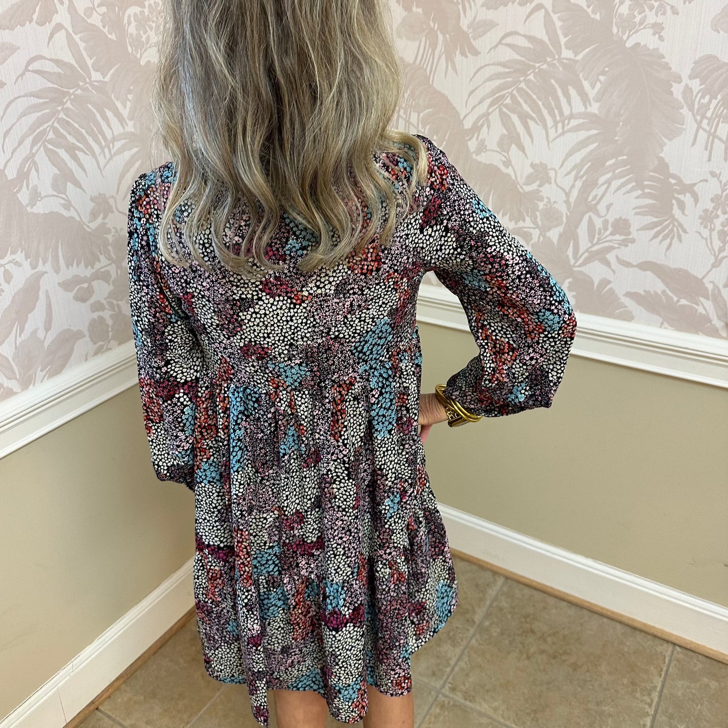 Candace Floral Dress | Purple Multi