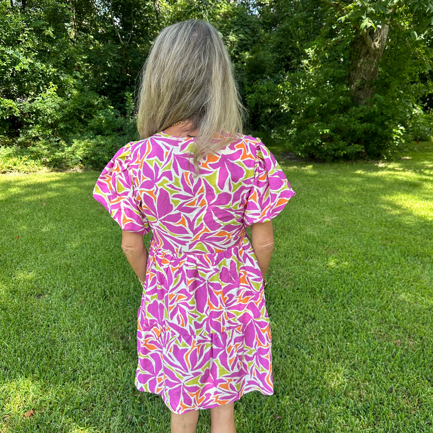 Rory Mini Dress | Magenta Multi