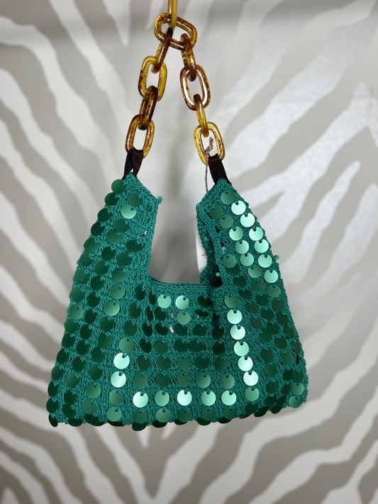 Kaylee Crochet Purse | Green