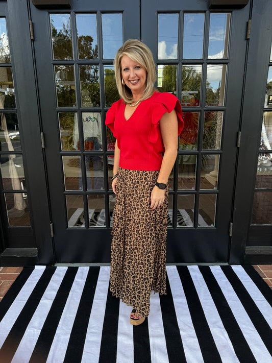 Casey Maxi Skirt | Leopard Print