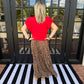 Casey Maxi Skirt | Leopard Print