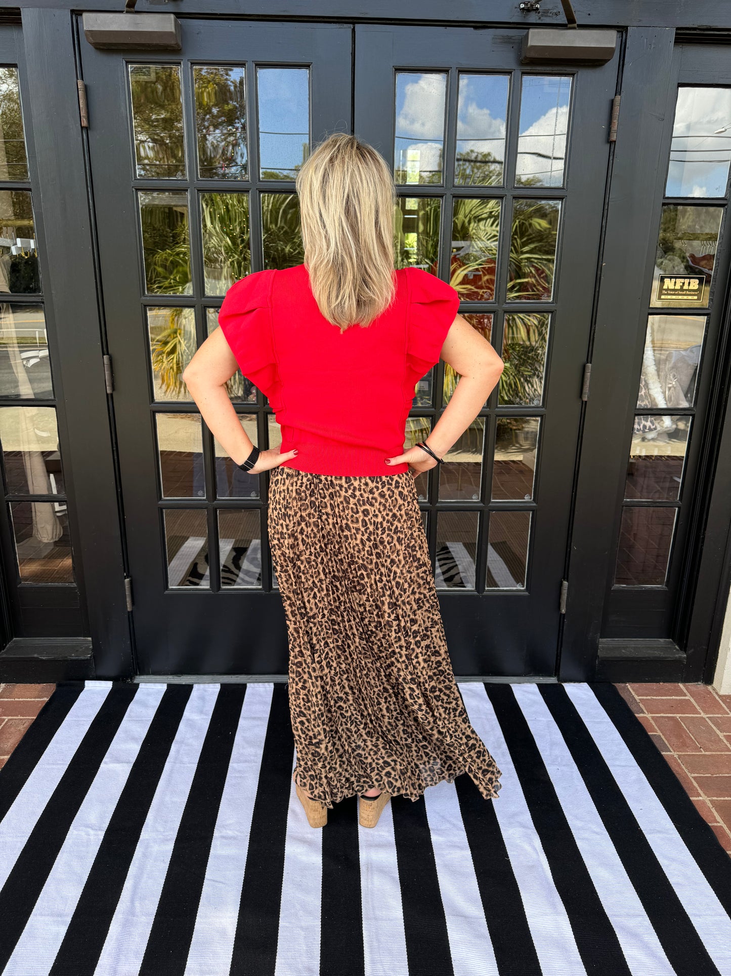 Casey Maxi Skirt | Leopard Print