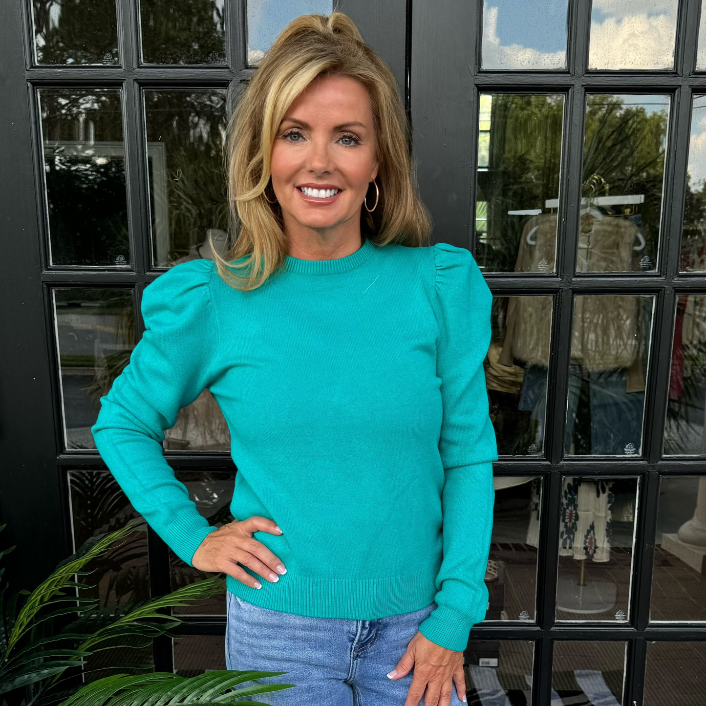 Julianne Sweater | Teal