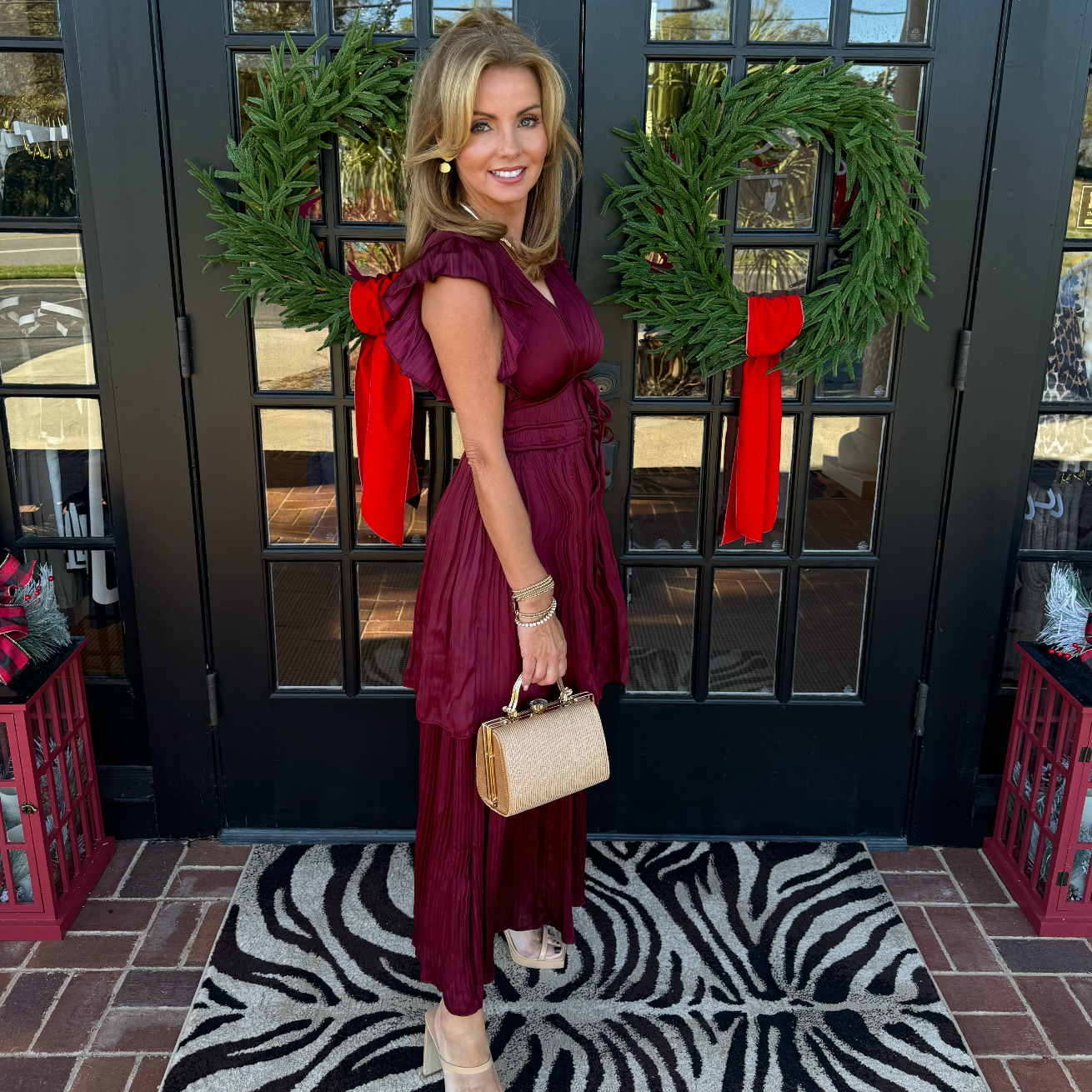 Lila Satin Dress