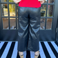 Serena Faux Leather Pants | Black