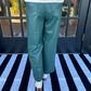 Serena Faux Leather Pants | Astro Green