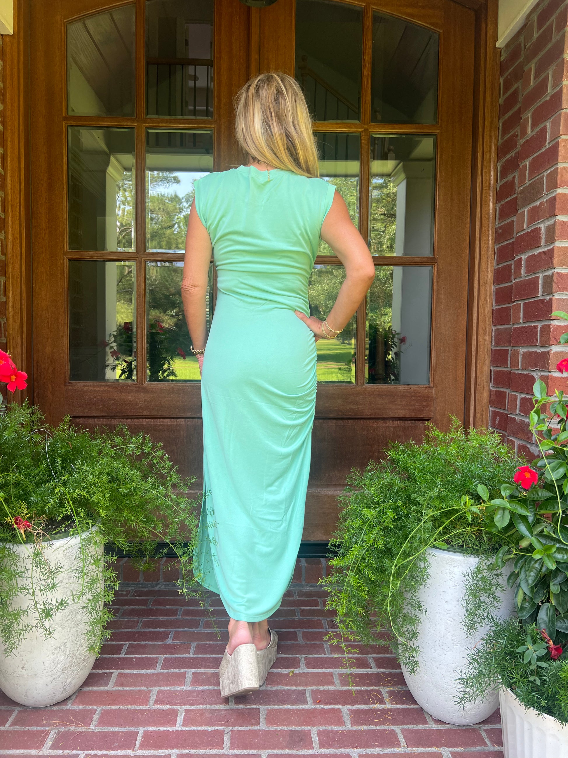 Tess T Shirt Midi Dress | Mint Large Tess T Shirt Midi Dress | Mint Large