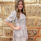 Whitney Tribal Pattern Dress | Brown Multi