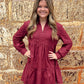 Lauren Poplin Dress | Wine