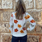 Finley Flower Power Sweater | White