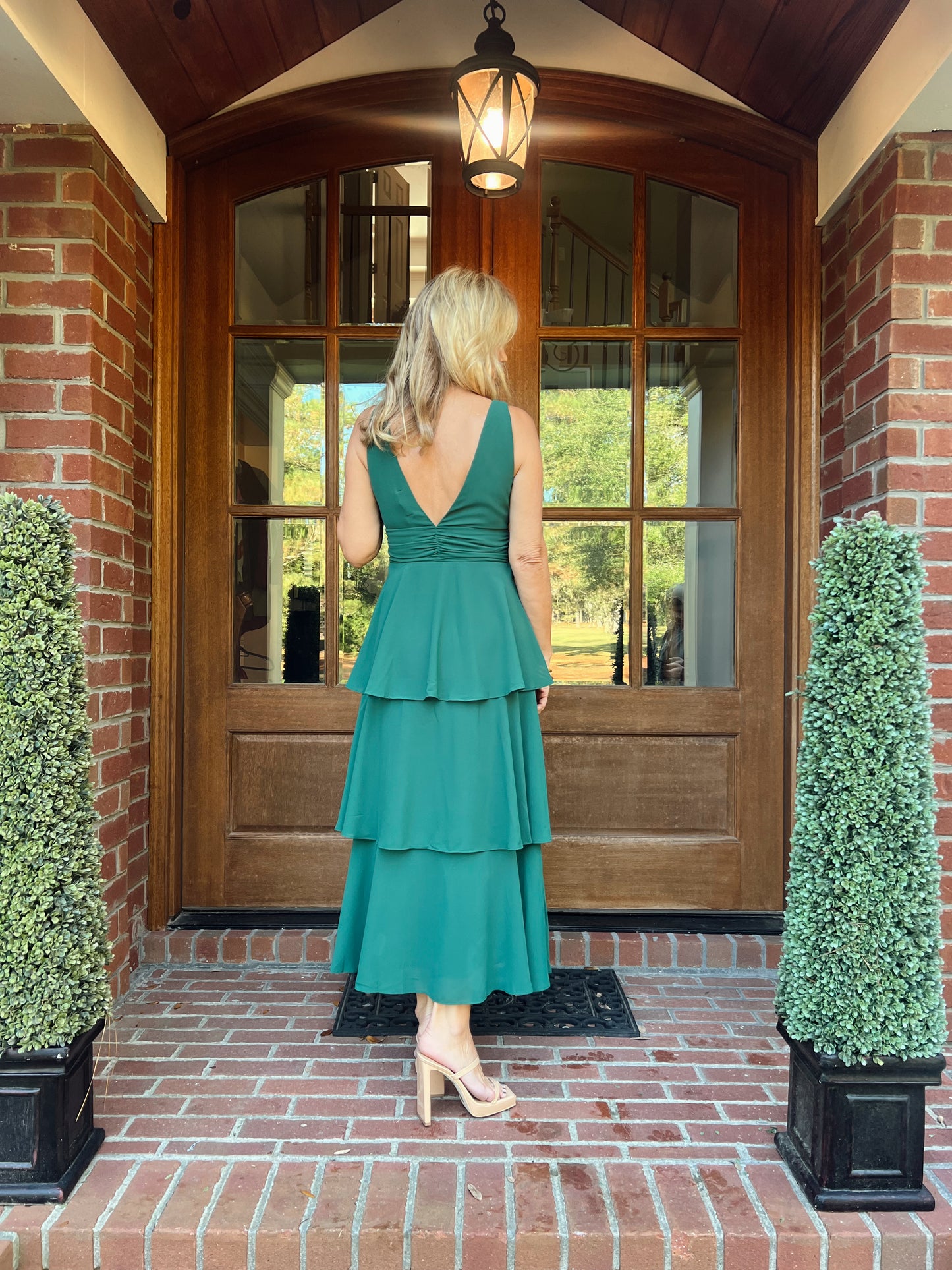 MeLisa Midi Dress | Emerald