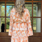 Lily Floral Dress | Orange Floral