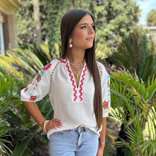 Meredith Top | White